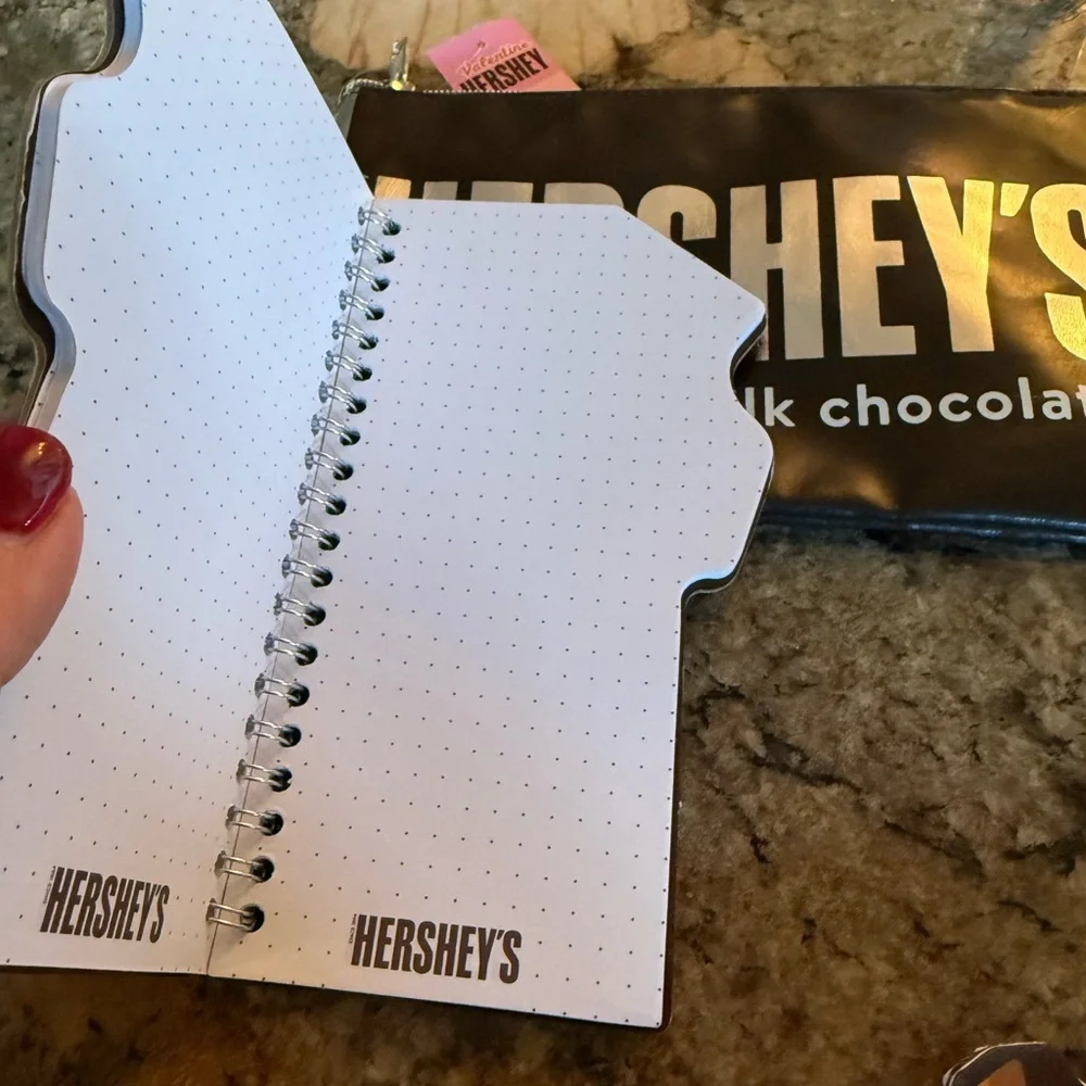 Brand New Hershey's and Reese's Themed Stationery Socks Small Bags Body Scrub